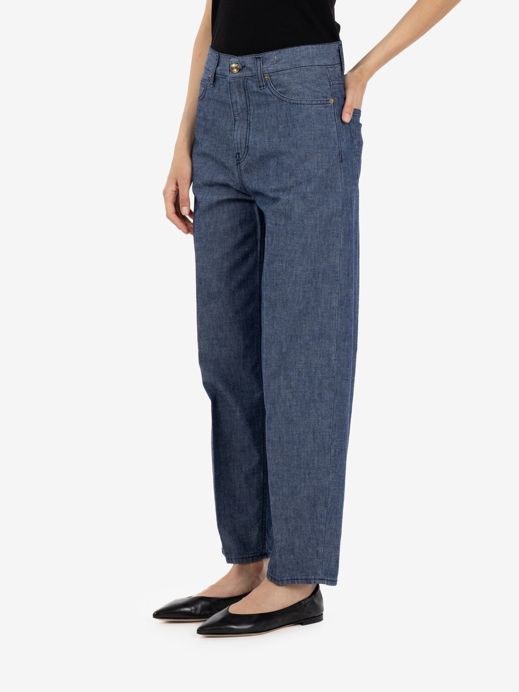 Paris blue denim trousers