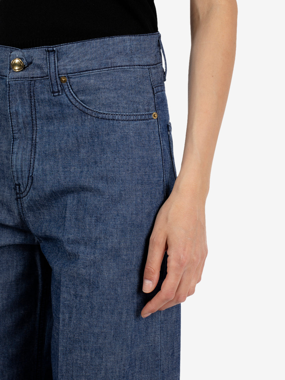 Paris blue denim trousers