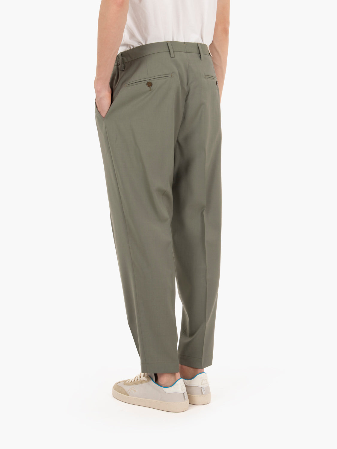 Portobello wool trousers sage