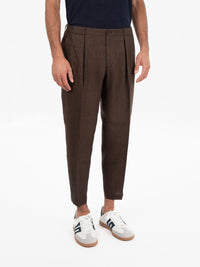 Portobello dark brown trousers