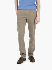 BRIGLIA 1949 - Pantaloni tricotina in lino e cotone tortora