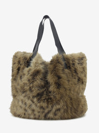 Borsa pelliccia M leo / cammello
