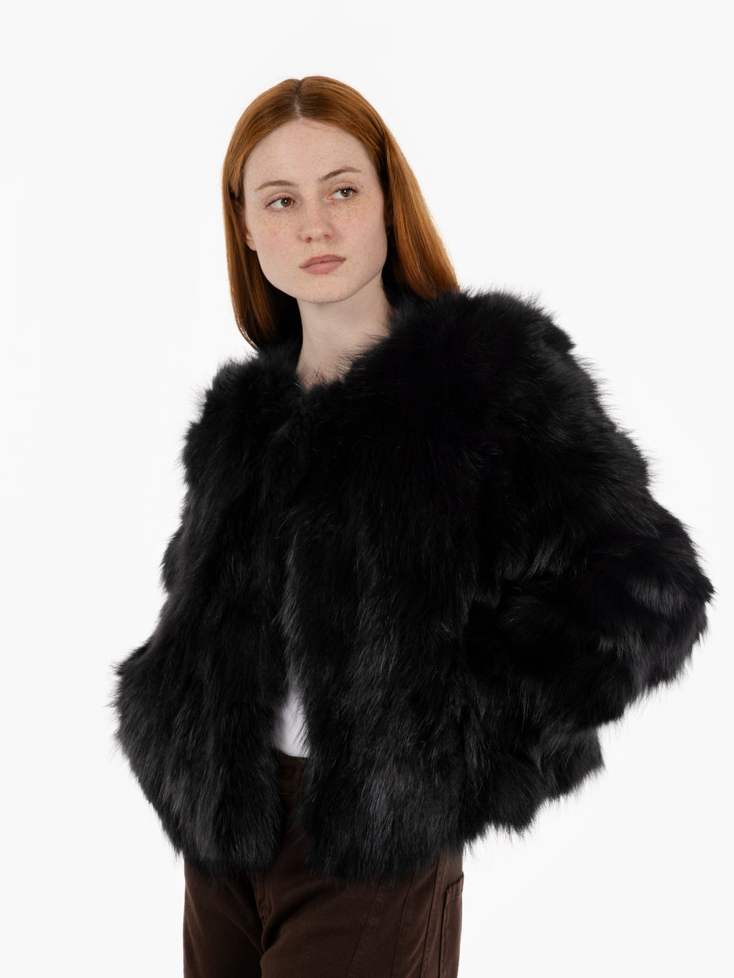 Giacca chanel in racoon nera
