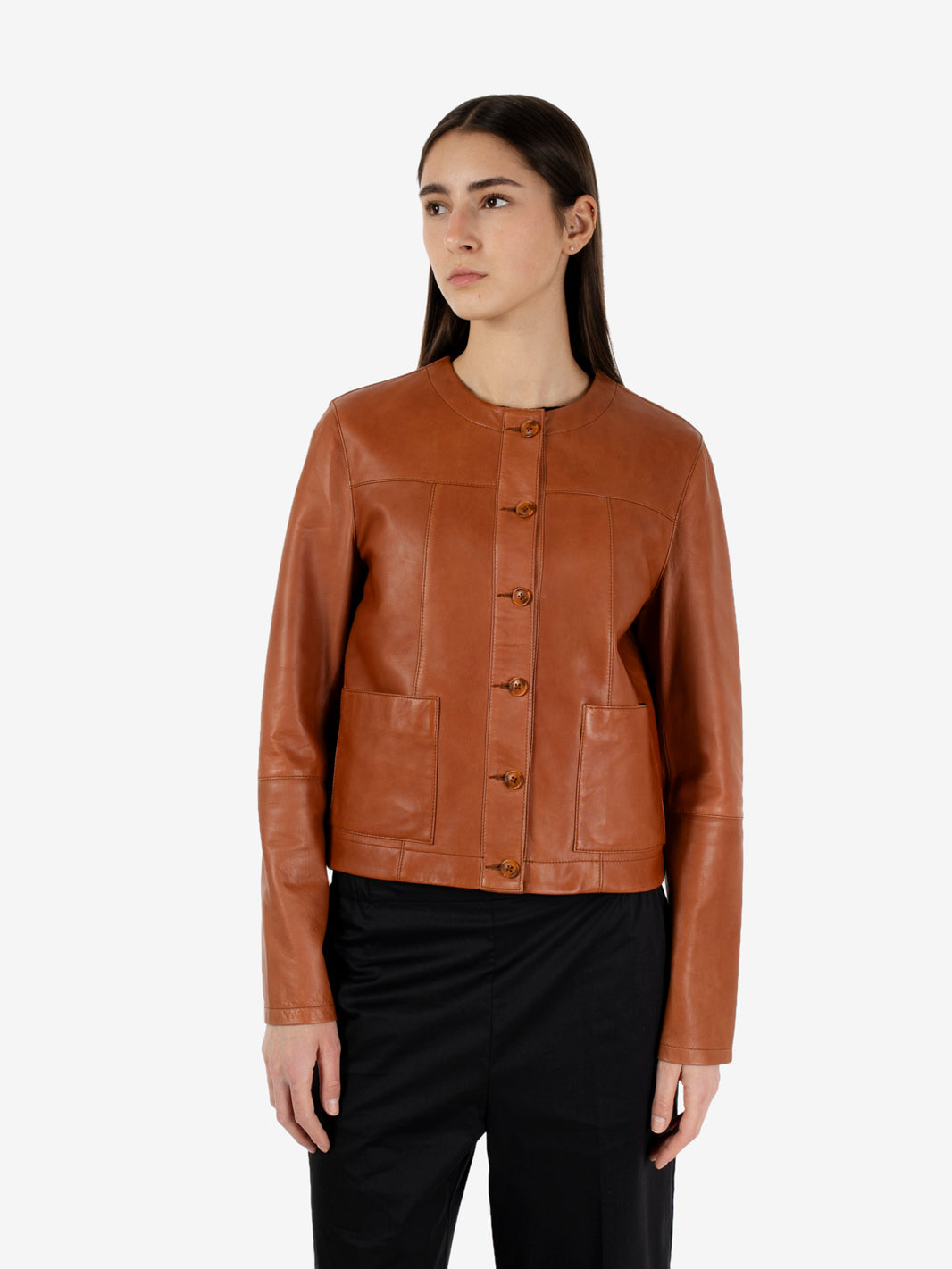 RUM LEATHER JACKET BE26-7955_SD11