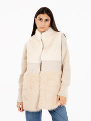 BULLY - Gilet in ecopelliccia bianco