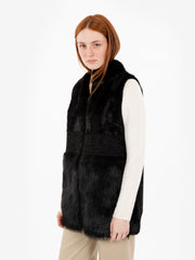 BULLY - Gilet in ecopelliccia nero