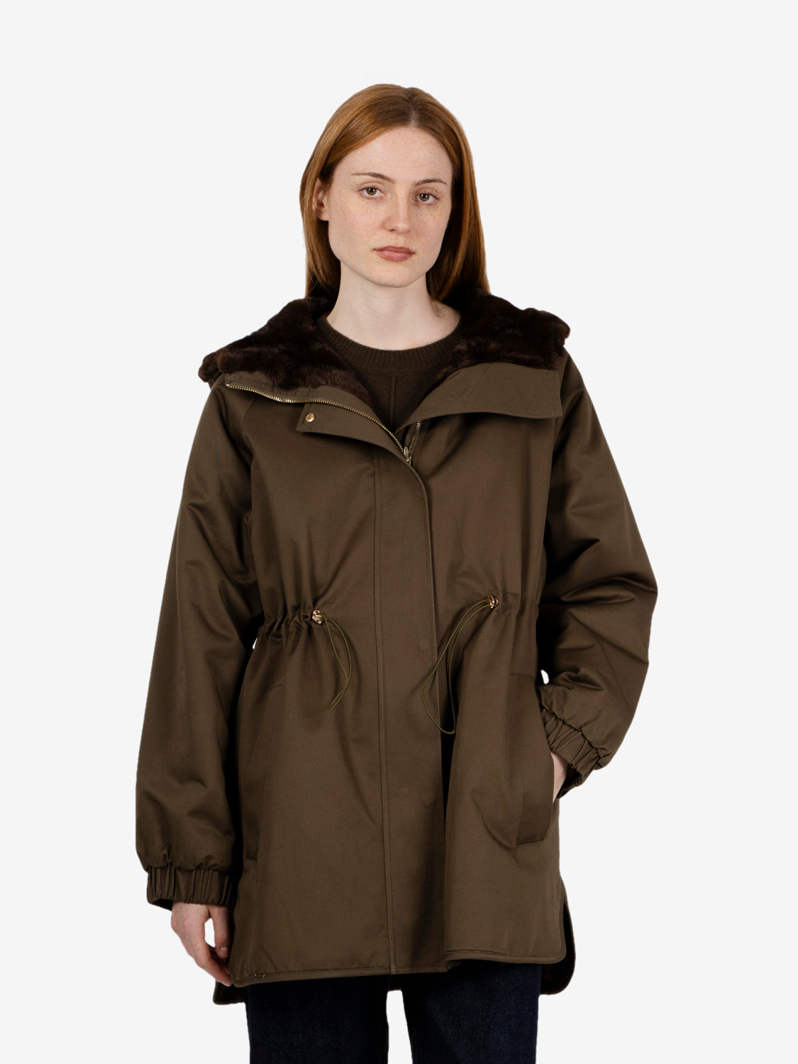 Reversible military parka