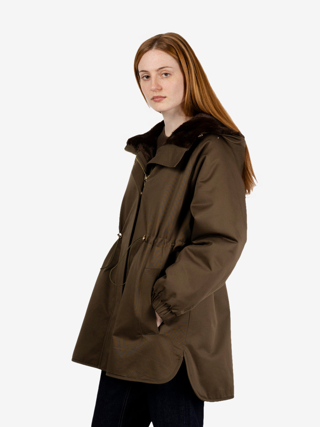 Reversible military parka