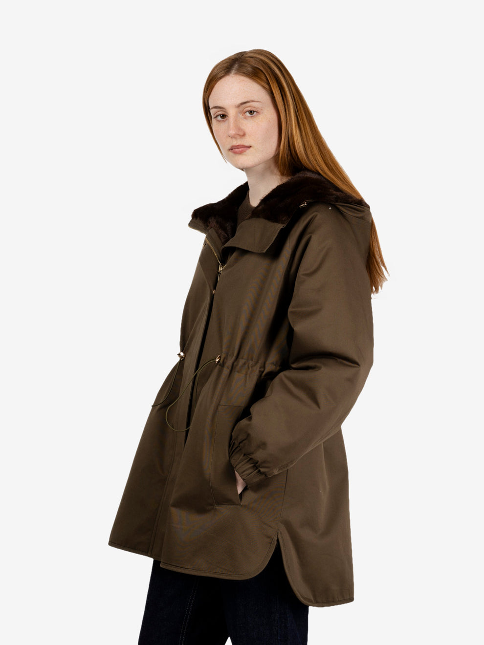 Reversible military parka