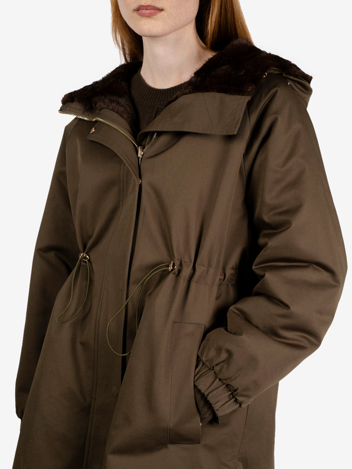 Reversible military parka