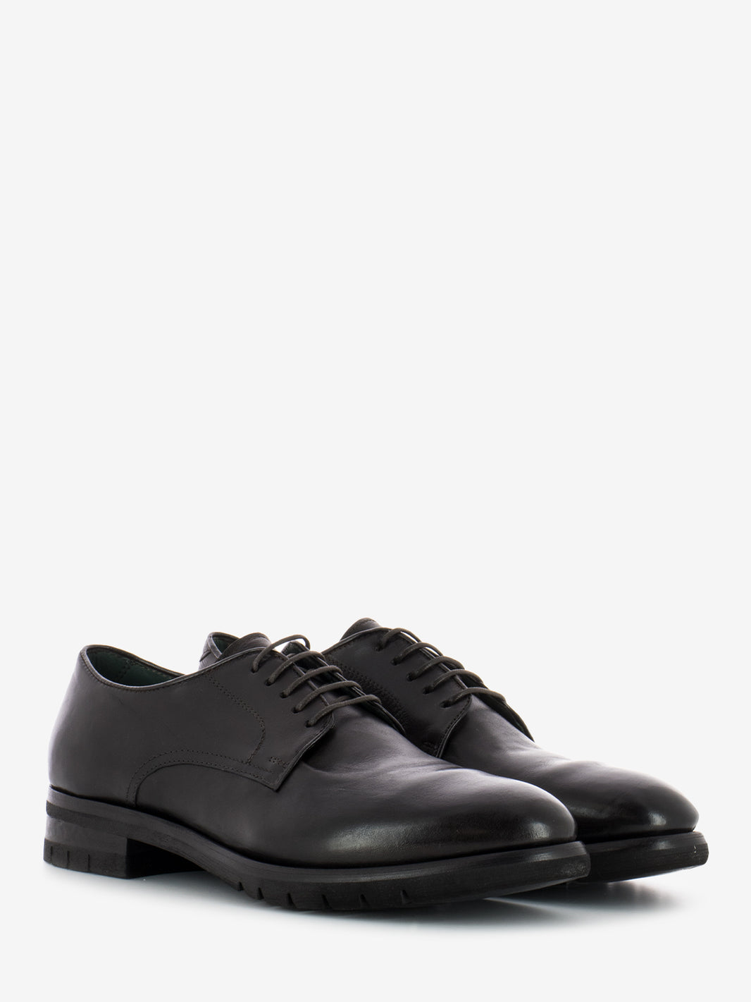 Ebony leather derby