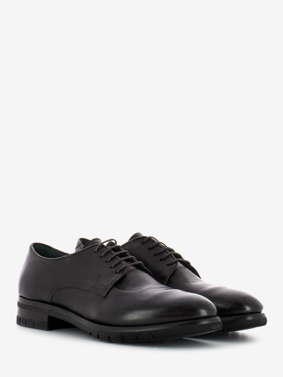 Ebony leather derby
