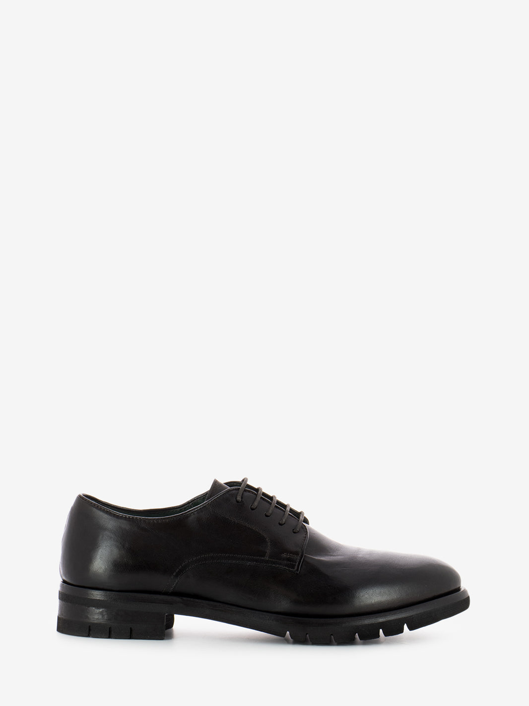 Ebony leather derby