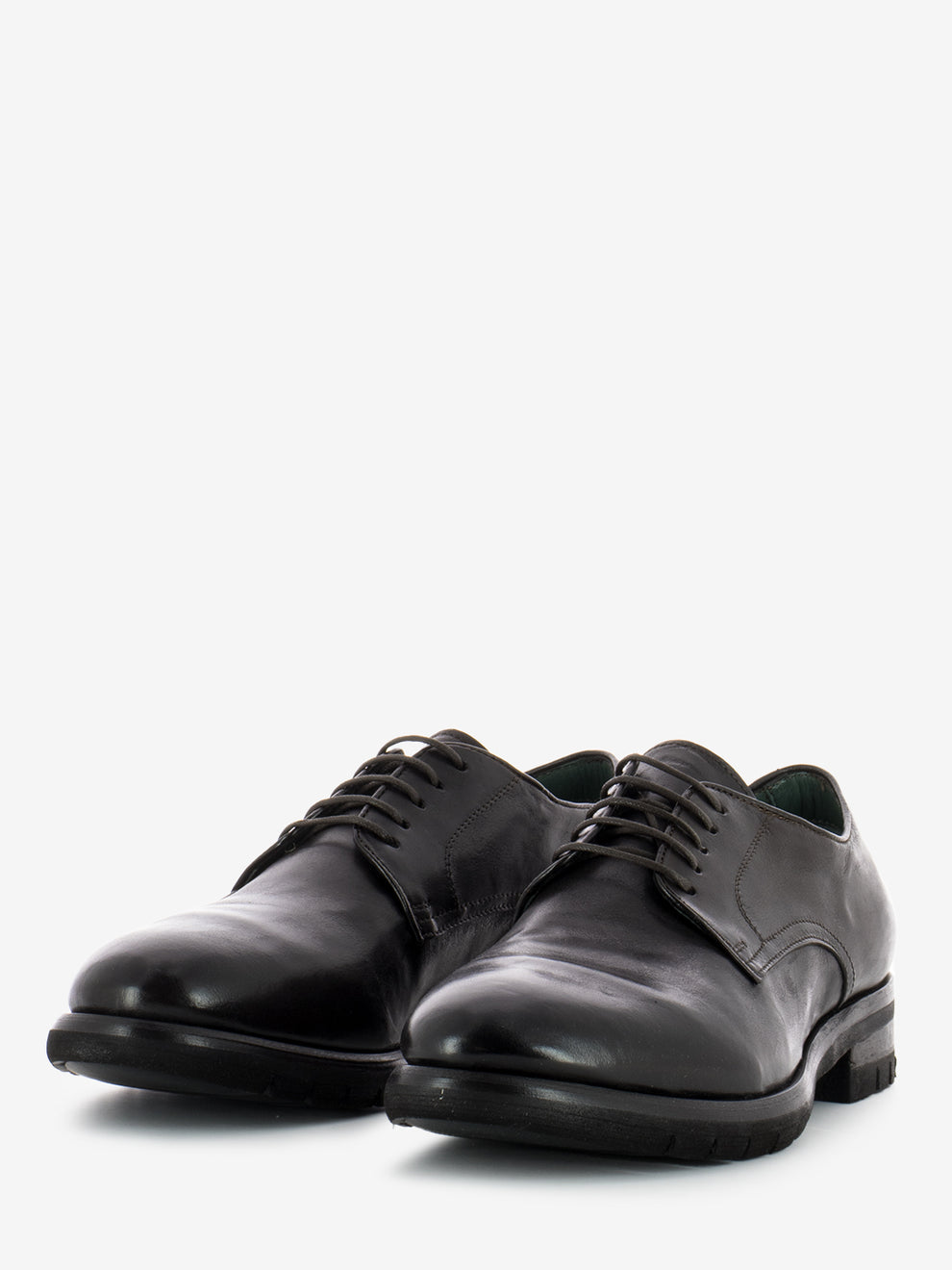 Ebony leather derby