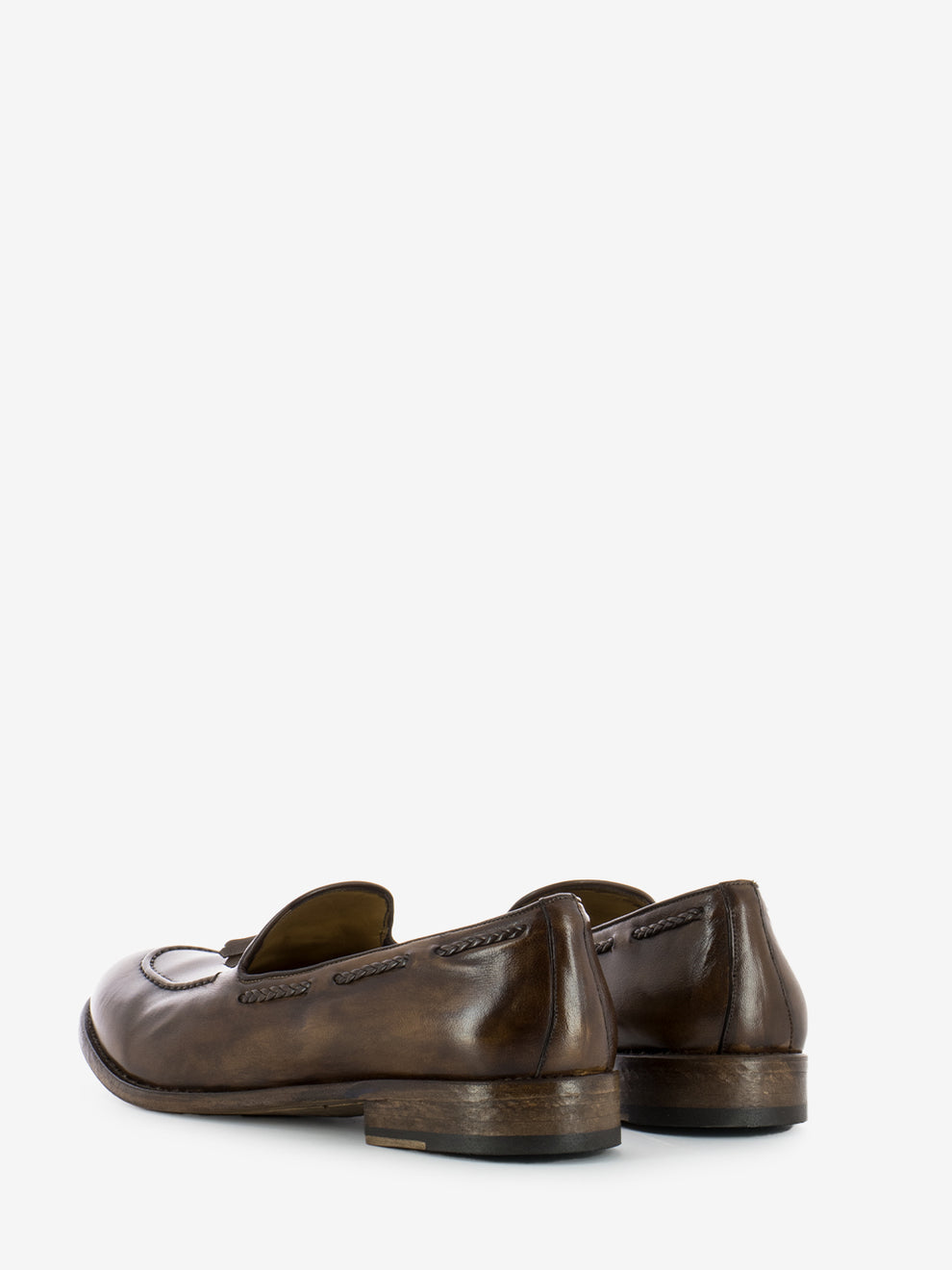 Anilcol Moccasins Braided Dark Brown