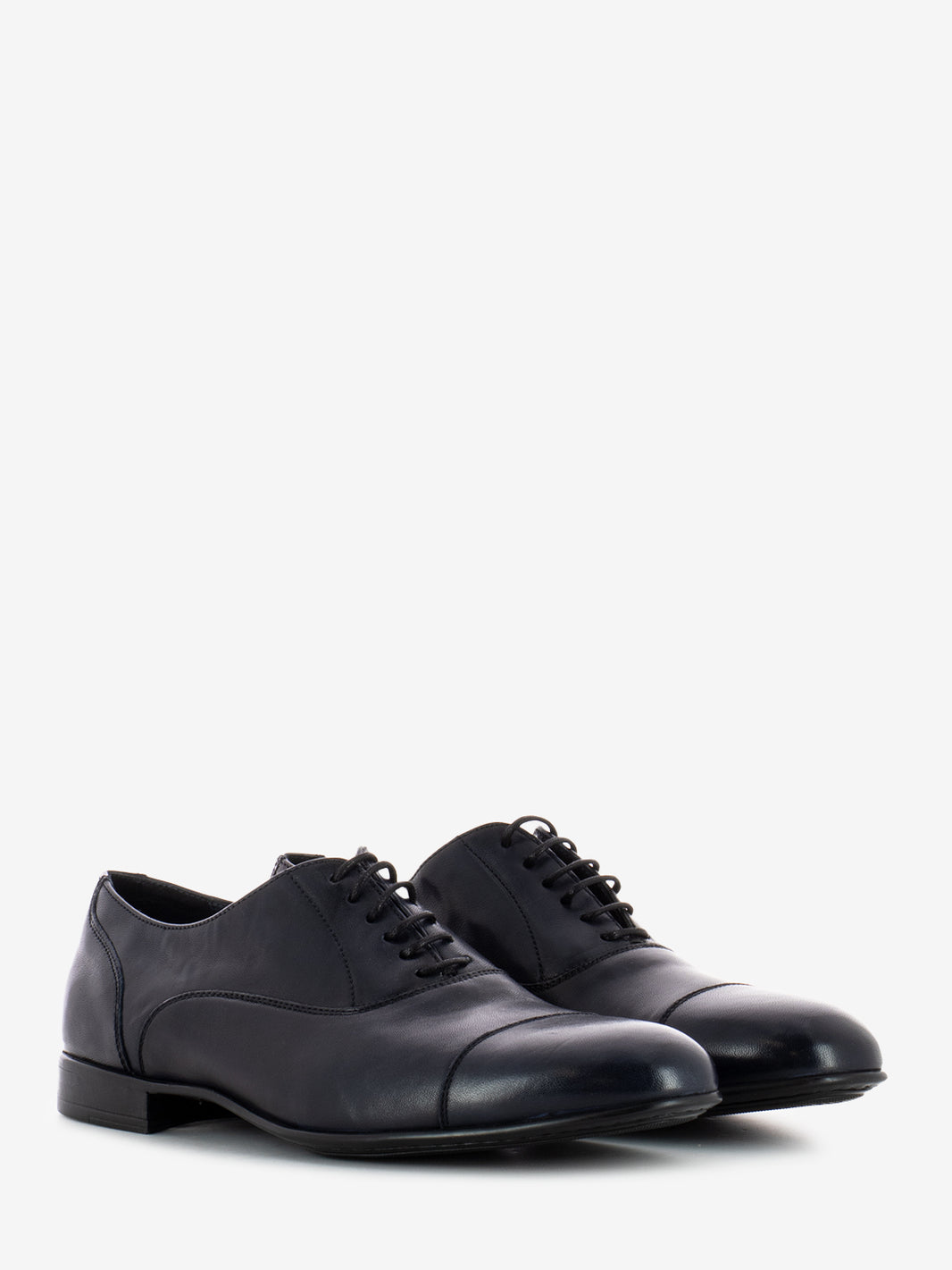 Black Anilux oxfords in blue leather