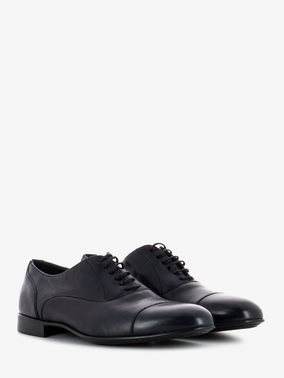 Black Anilux oxfords in blue leather