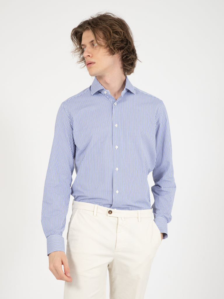 XACUS - Camicia active tailor fit bianco / blu