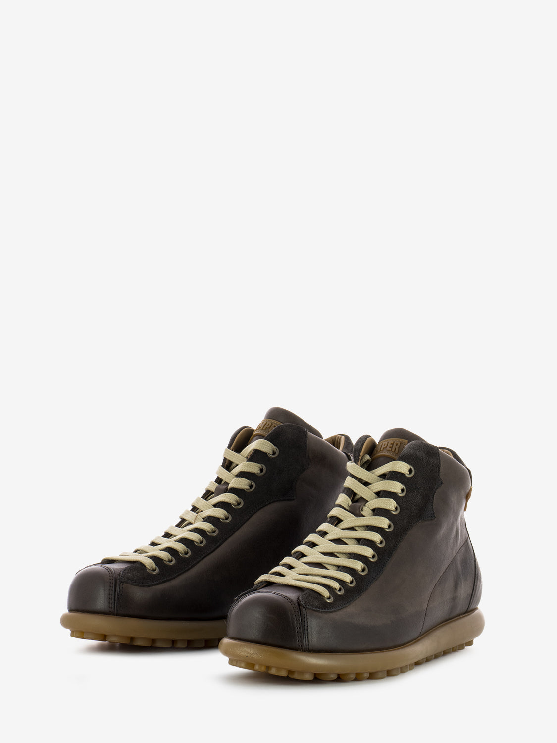 Zambia Ariel brown high sneakers