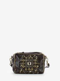 Bauletto mini in pelle testa di moro