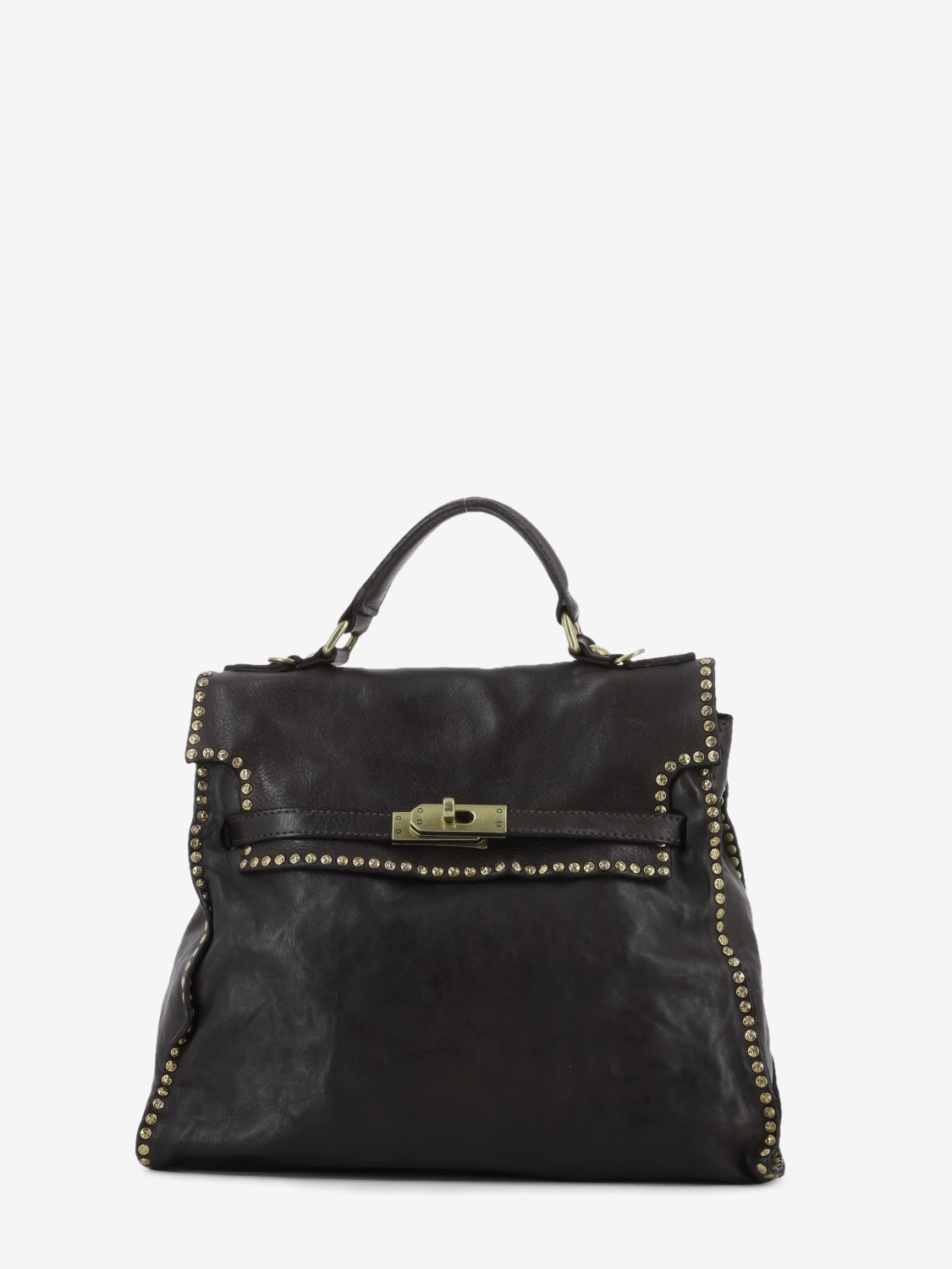 Borsa a mano Ginevra in pelle moro