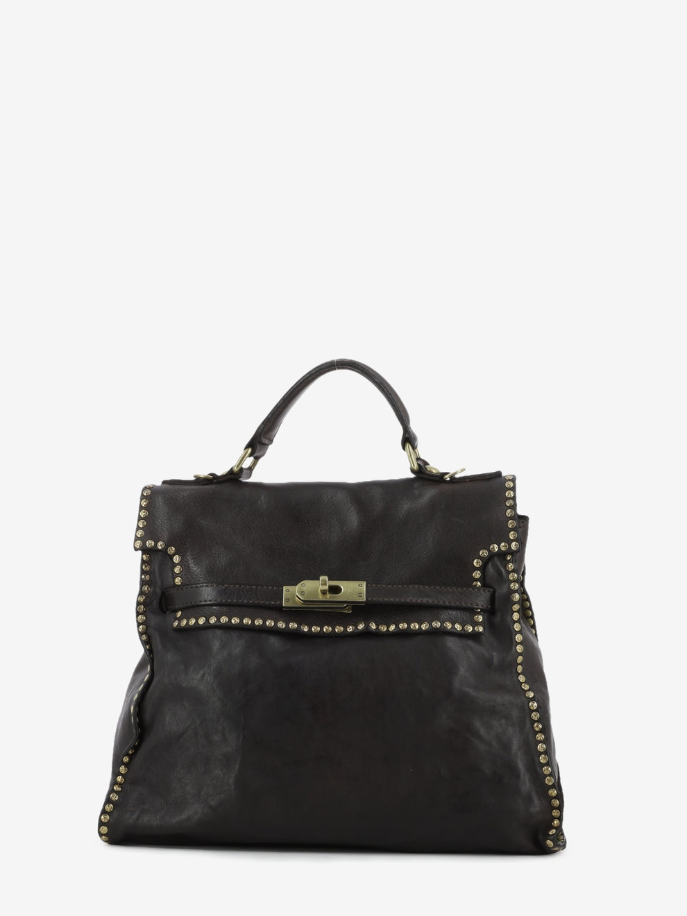 Borsa a mano Ginevra in pelle moro