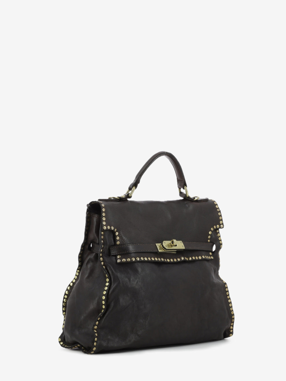 Borsa a mano Ginevra in pelle moro