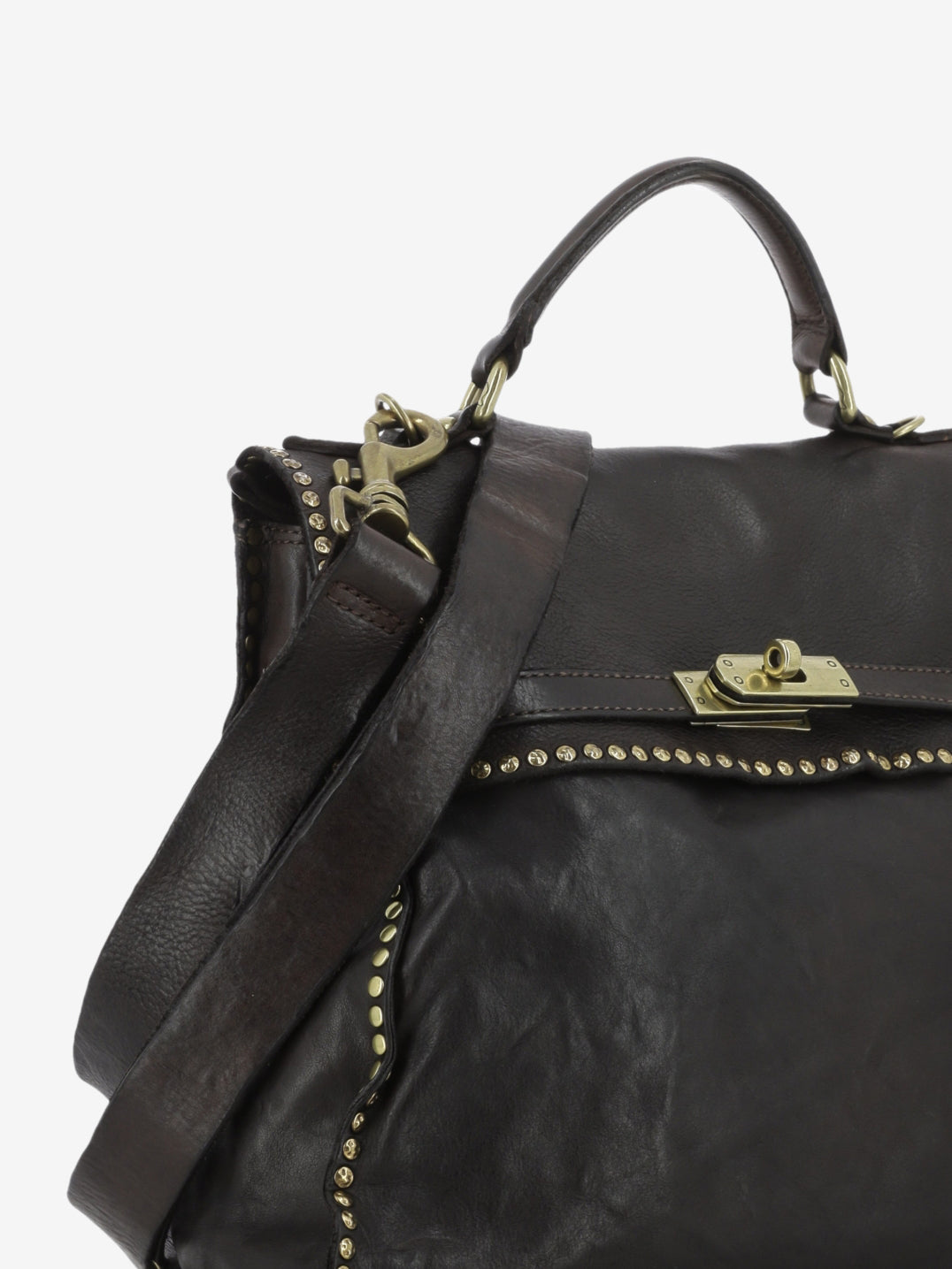 Borsa a mano Ginevra in pelle moro