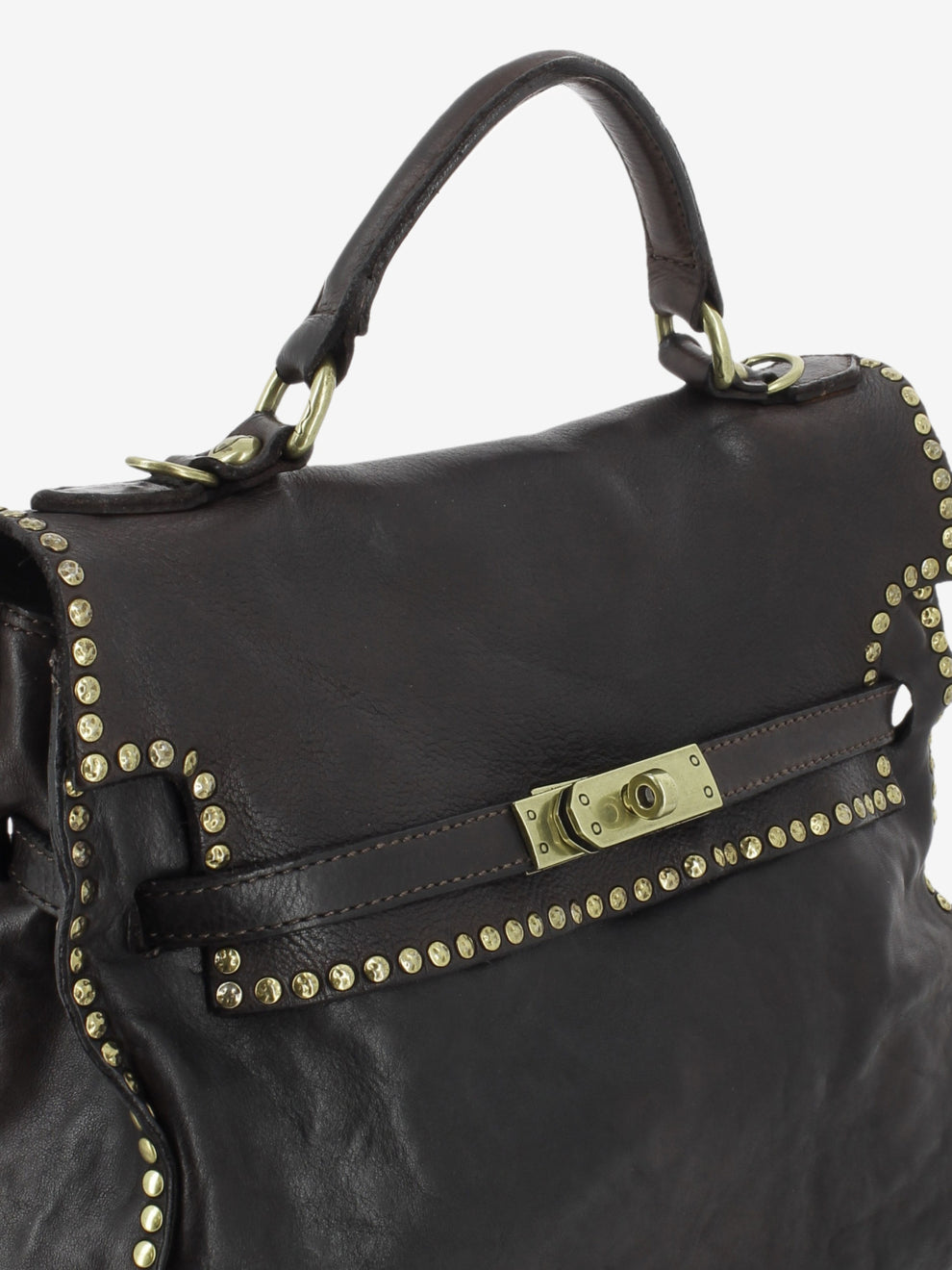 Borsa a mano Ginevra in pelle moro