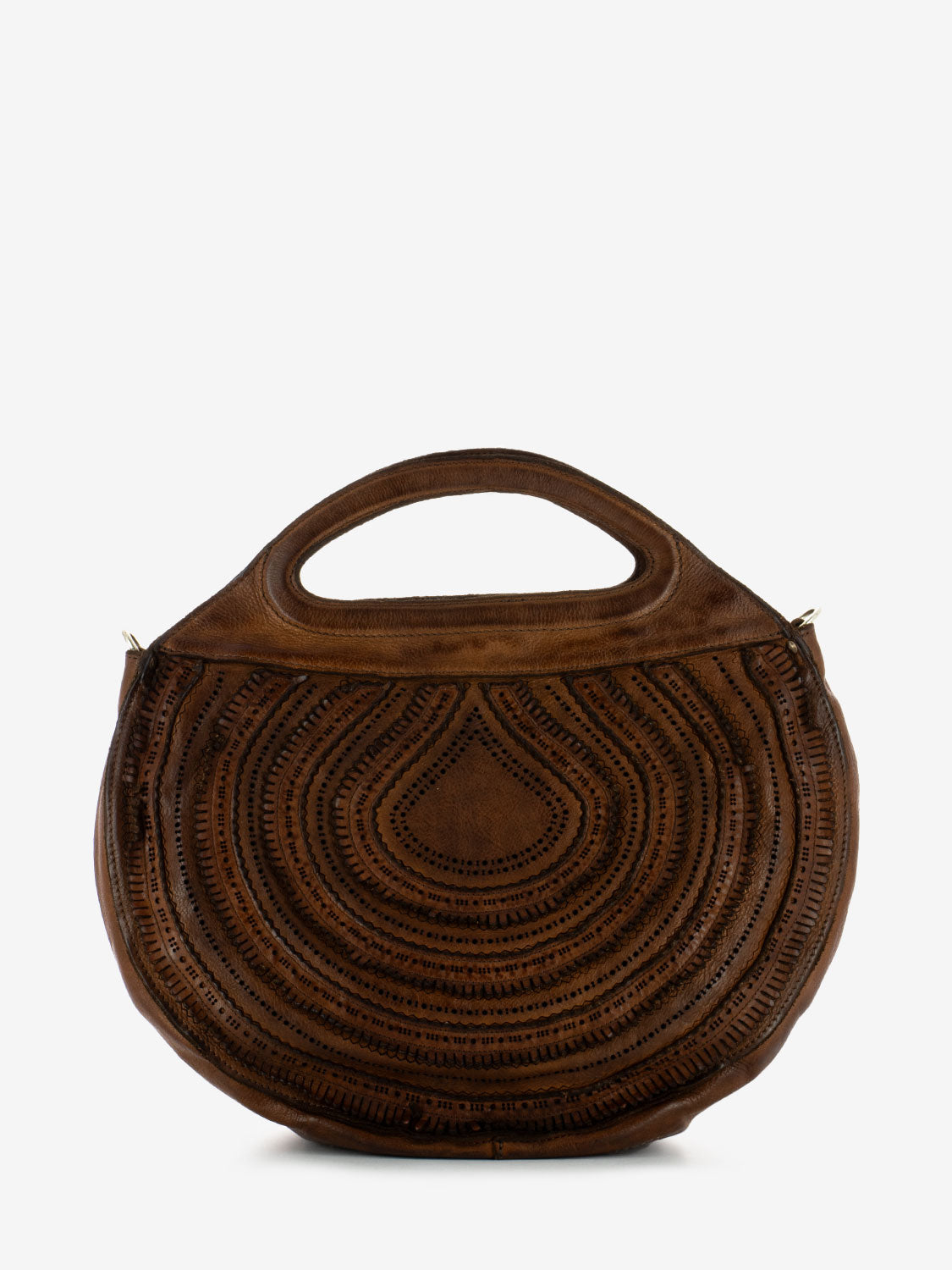 Laser Edera cognac handbag