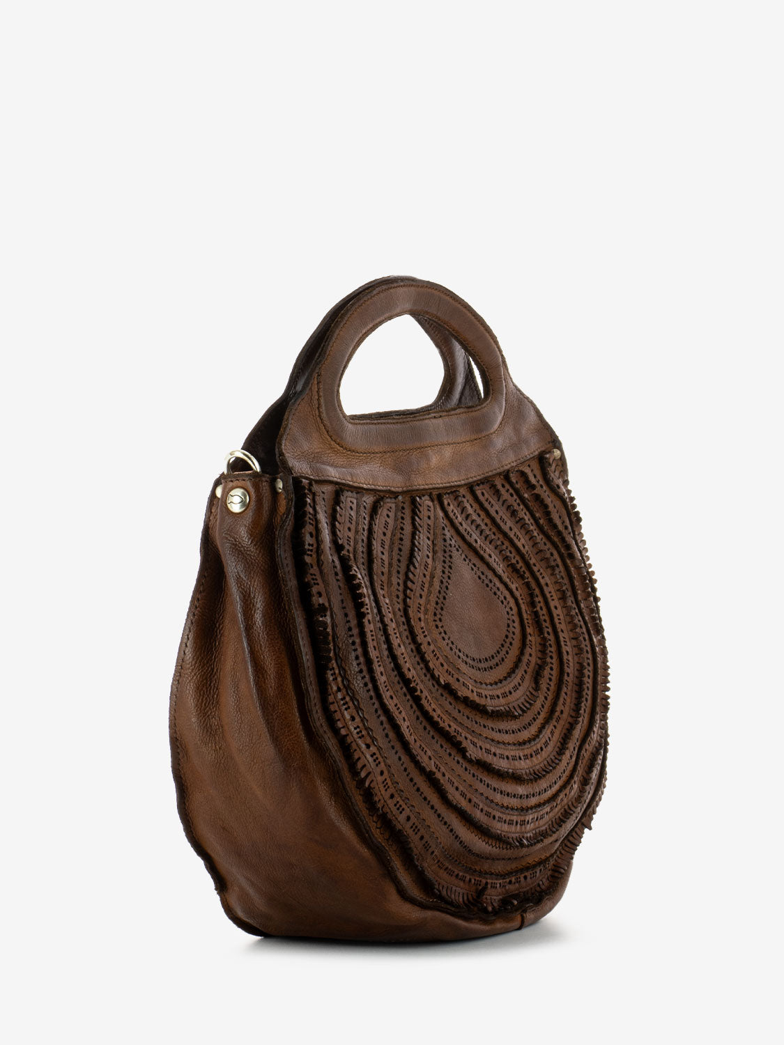 Laser Edera cognac handbag