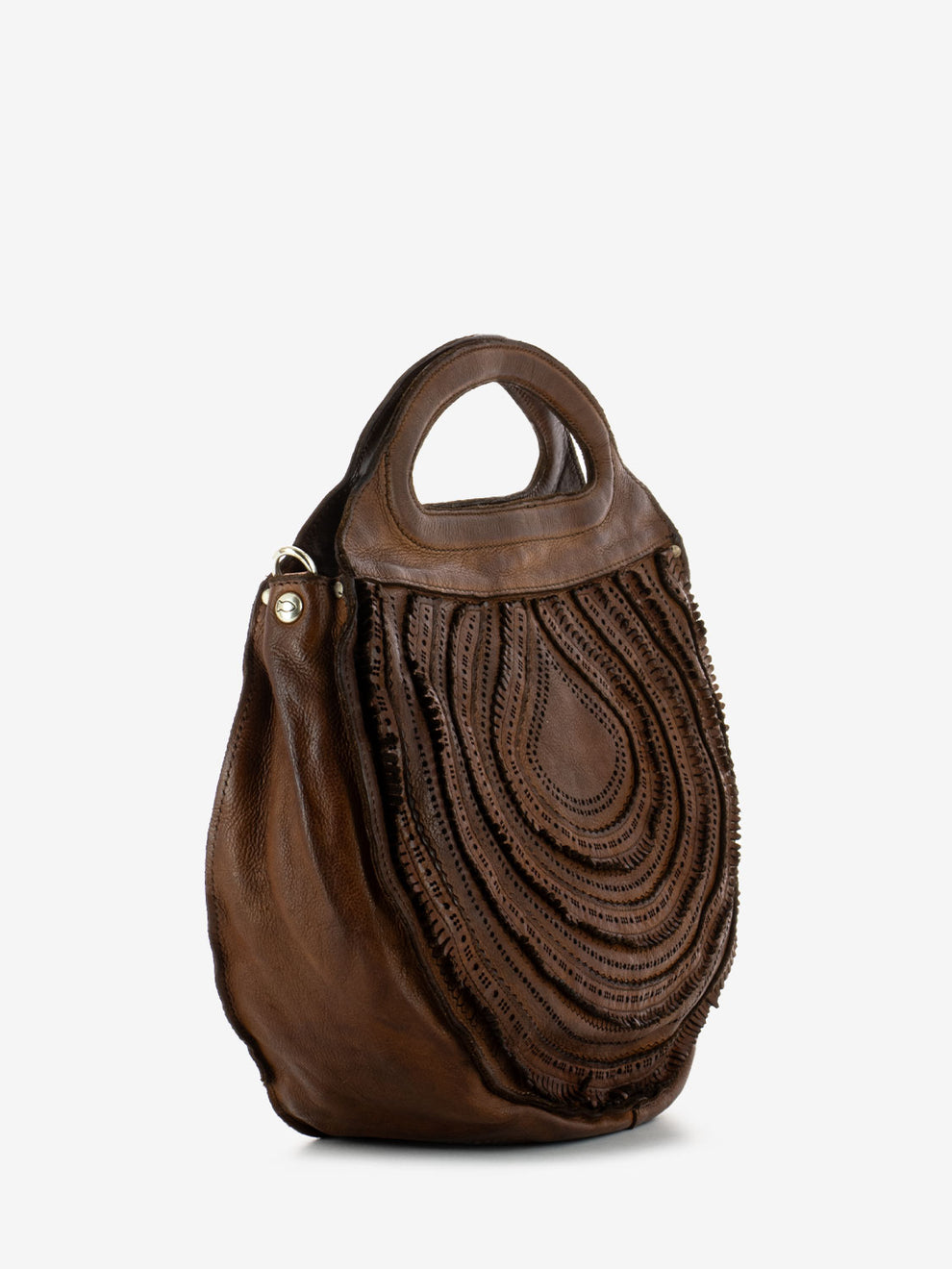 Laser Edera cognac handbag