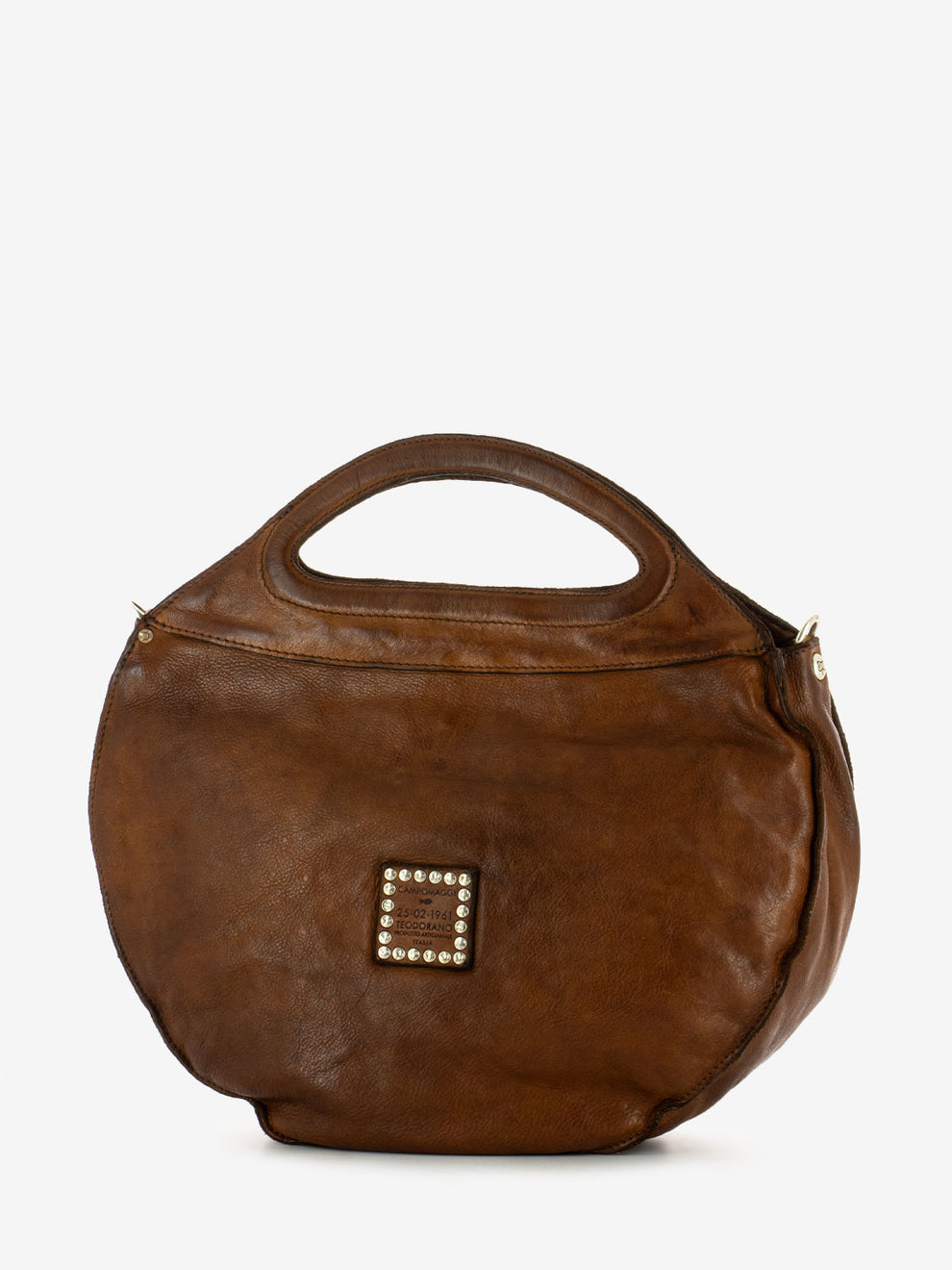 Laser Edera cognac handbag