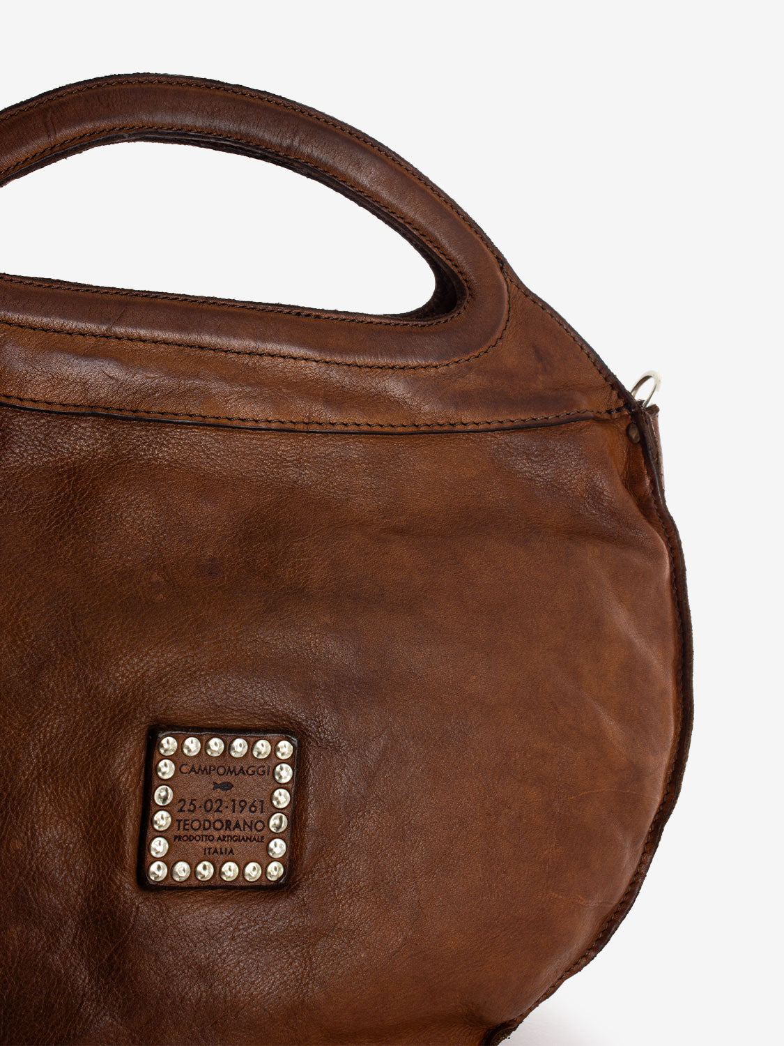 Laser Edera cognac handbag