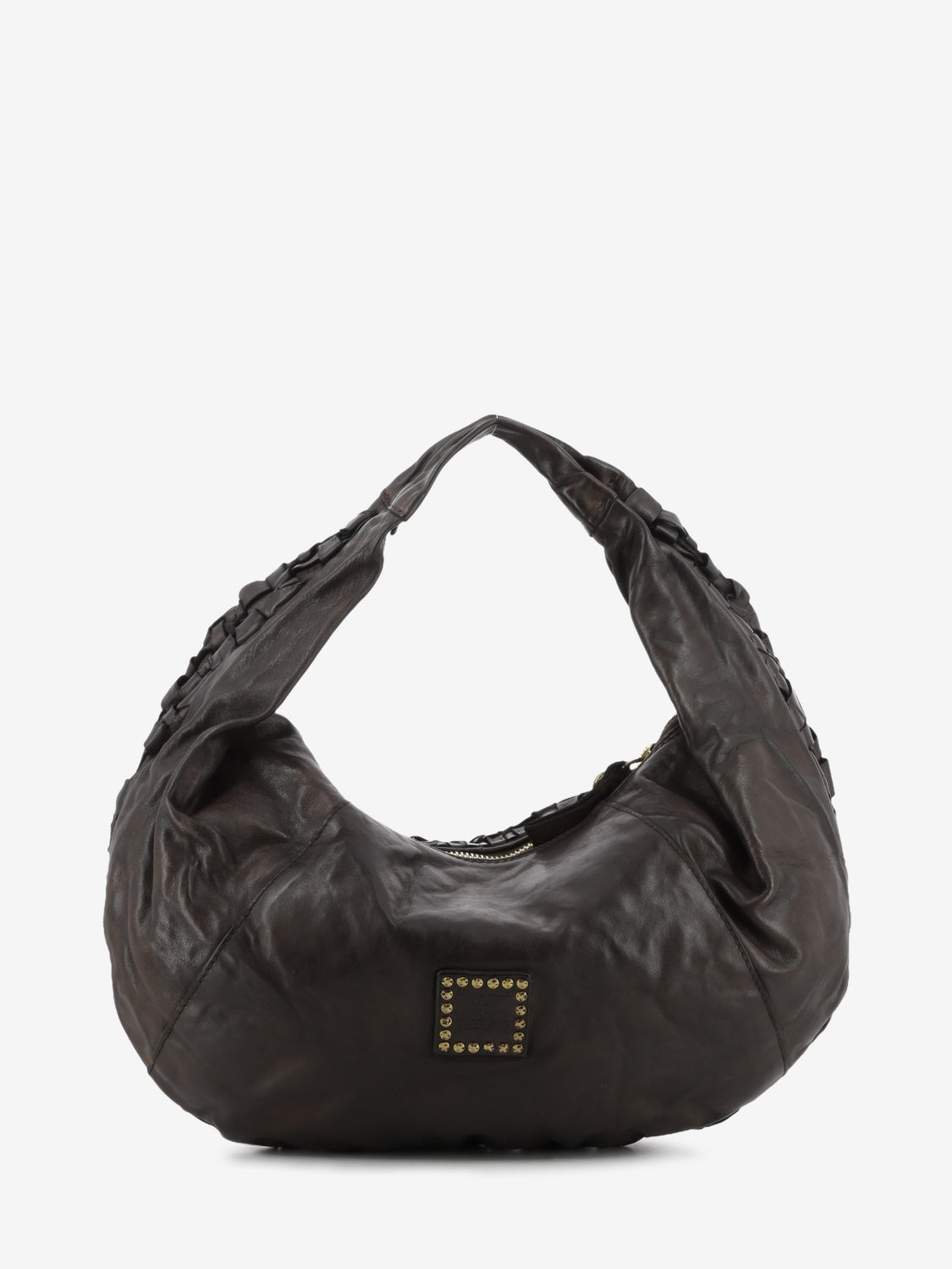 Moro Woven Leather Marisa Shoulder Bag