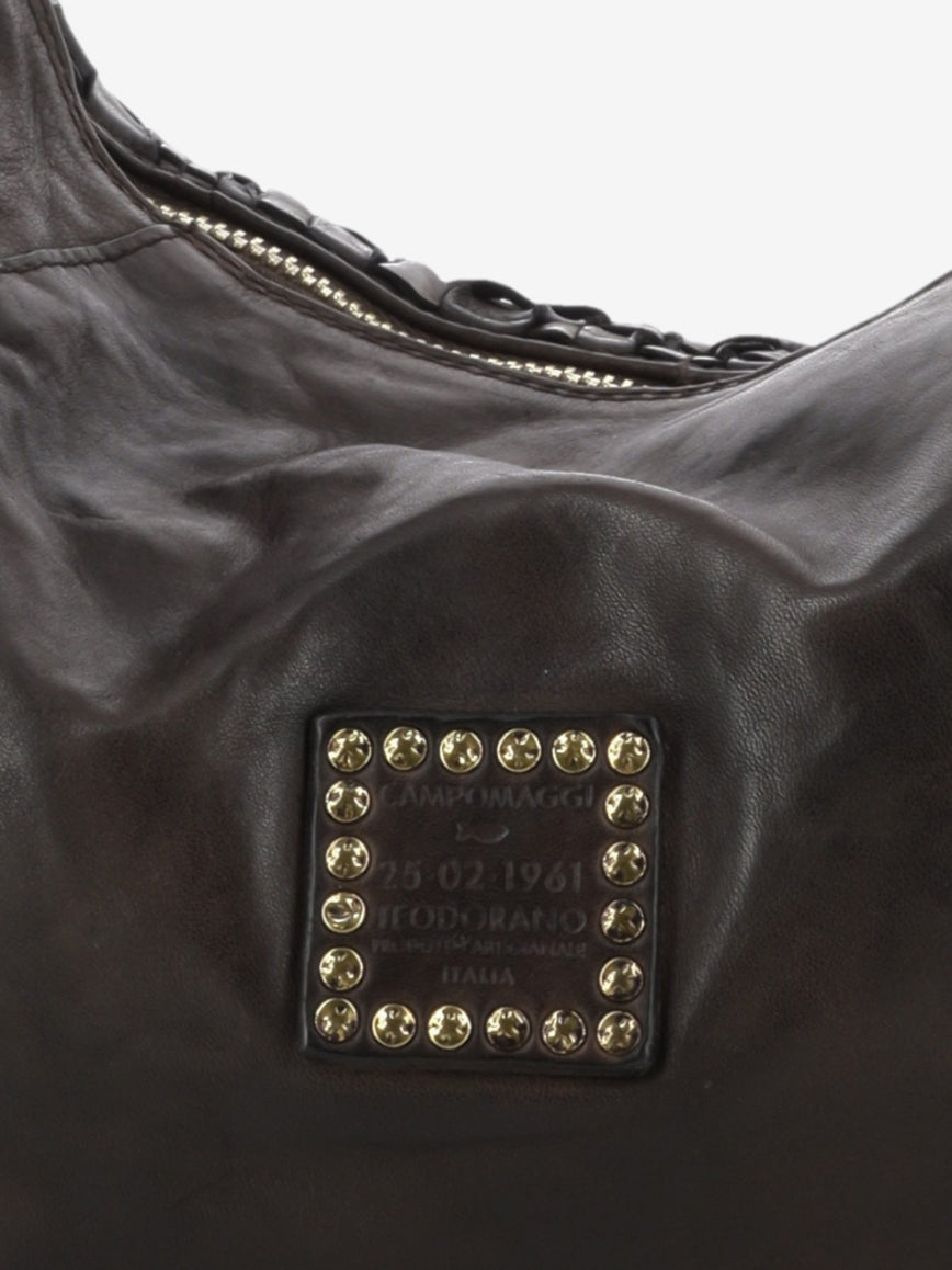 Moro Woven Leather Marisa Shoulder Bag
