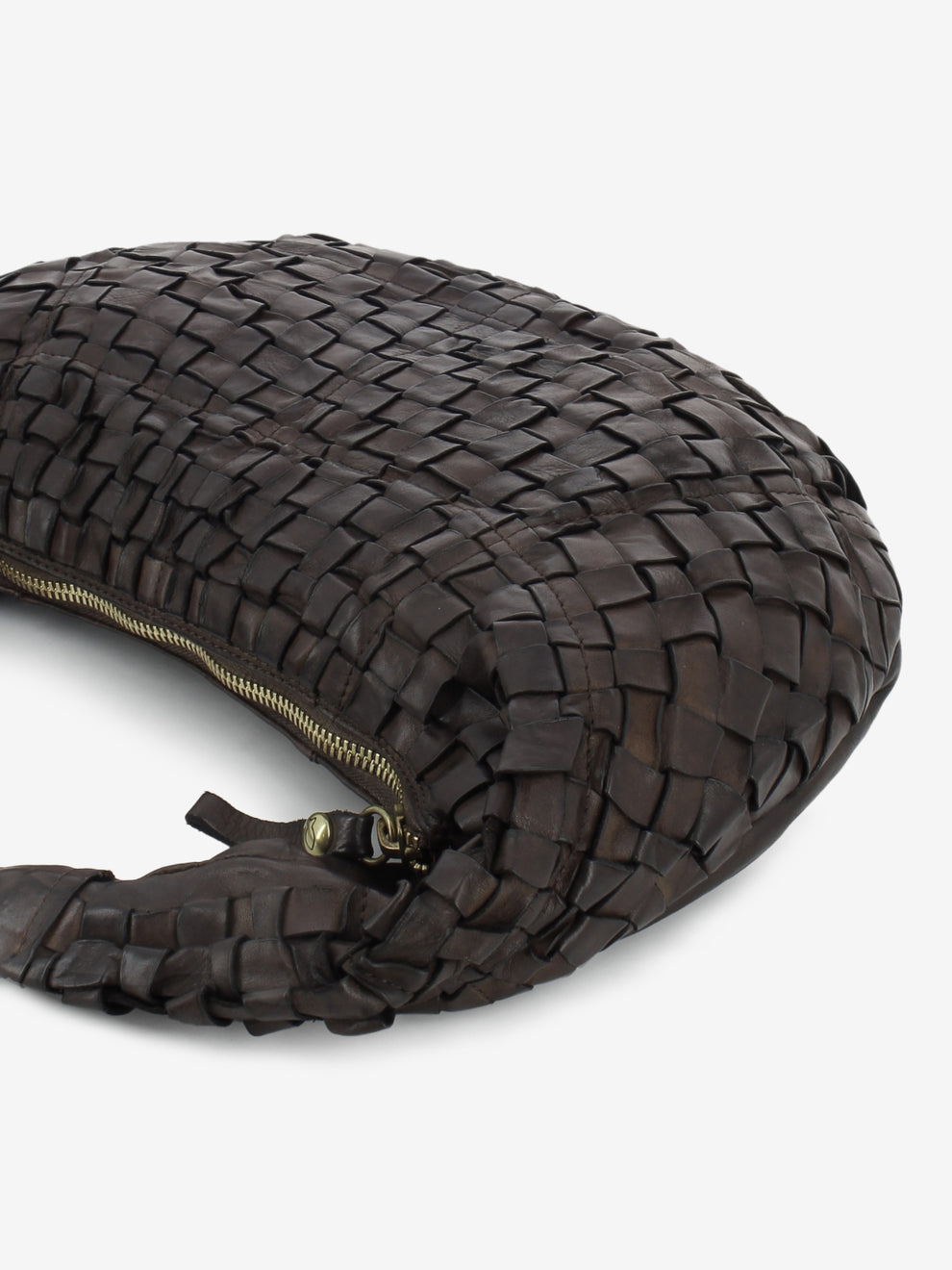 Moro Woven Leather Marisa Shoulder Bag