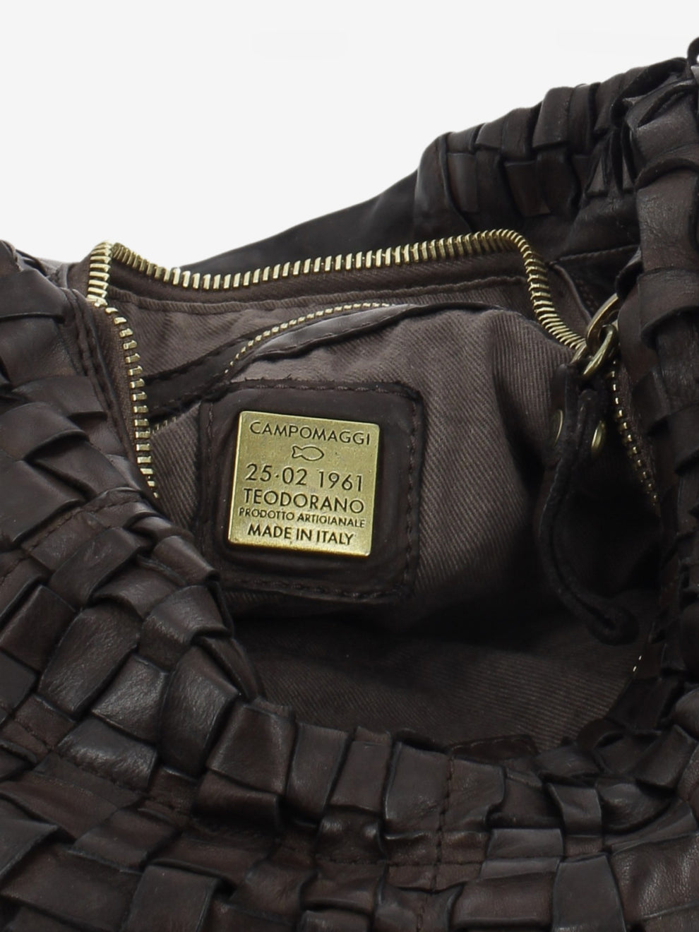 Moro Woven Leather Marisa Shoulder Bag