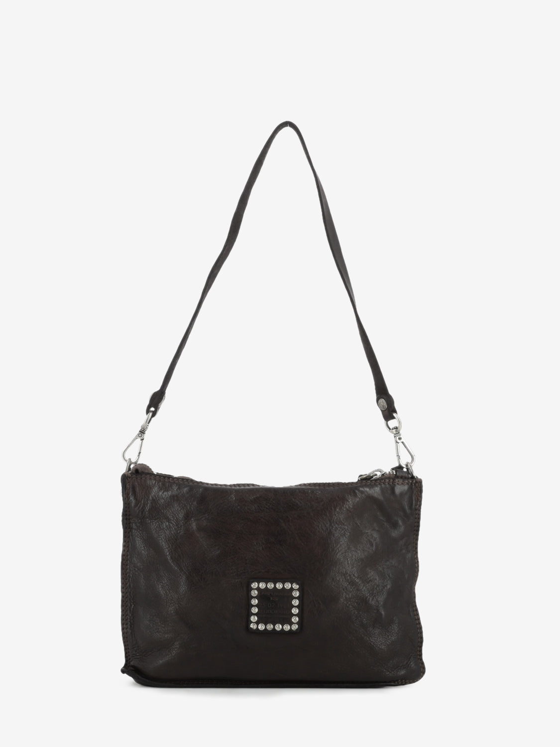 Asteria Brown Studded Leather Bag