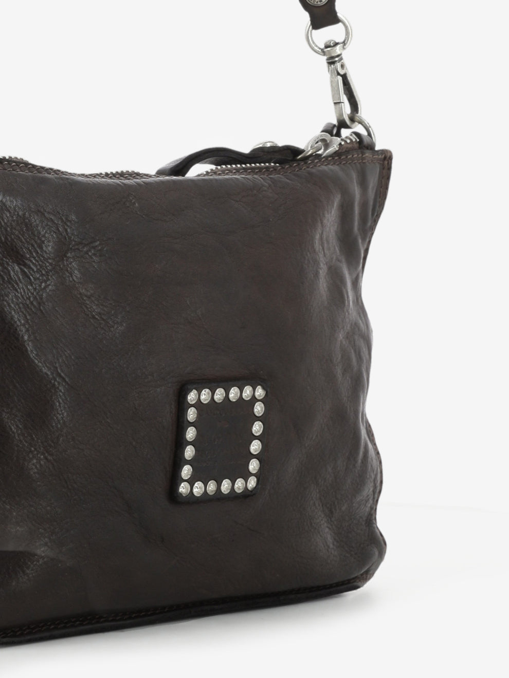 Asteria Brown Studded Leather Bag