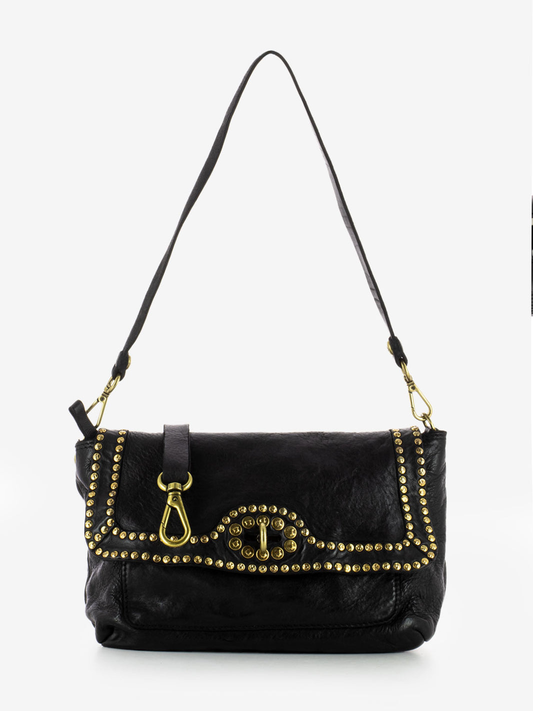 Borsa Erica con borchie nera