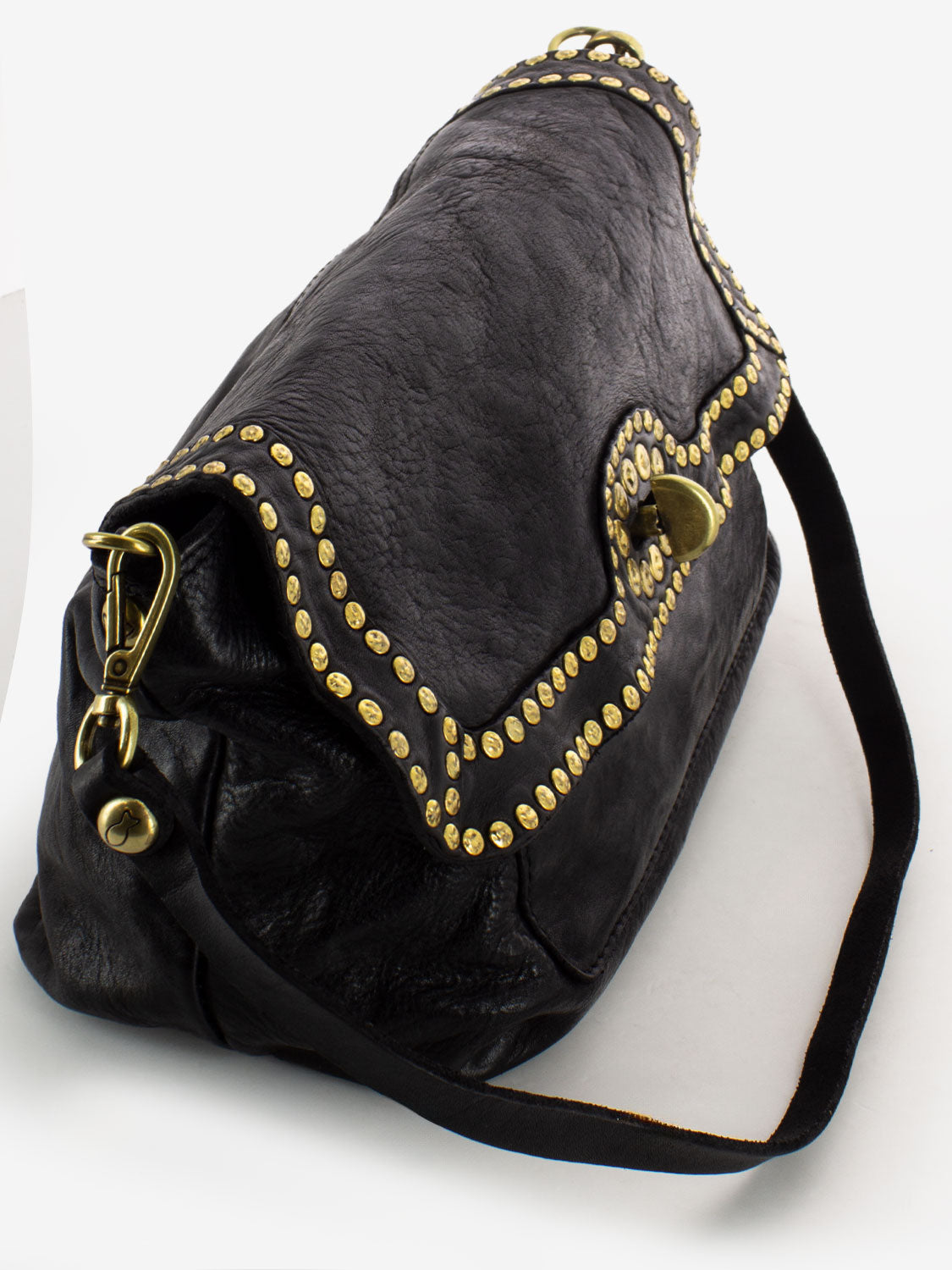 Borsa Erica con borchie nera