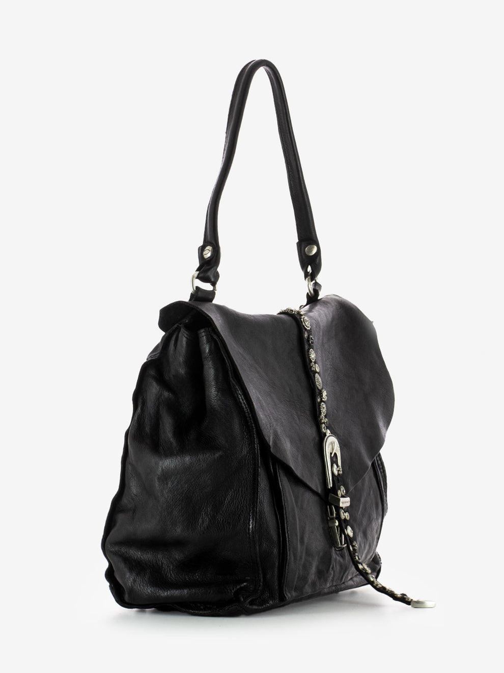 Borsa in pelle Emilia nera