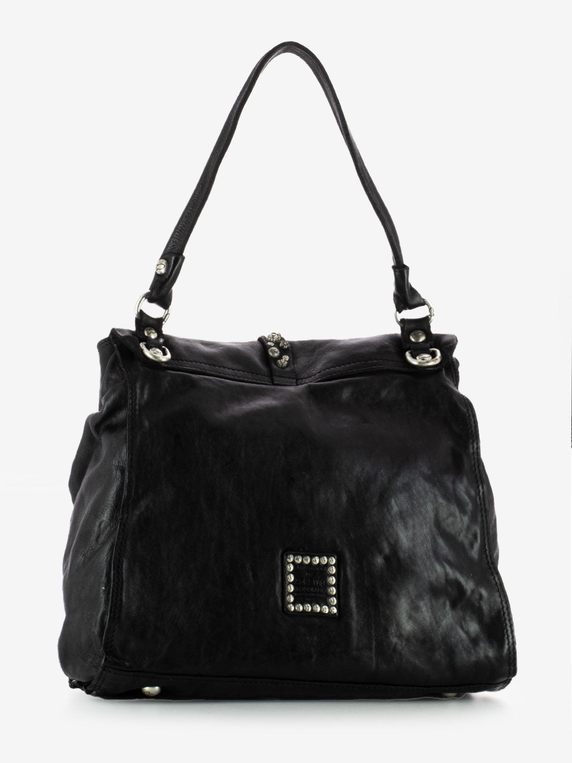 Borsa in pelle Emilia nera