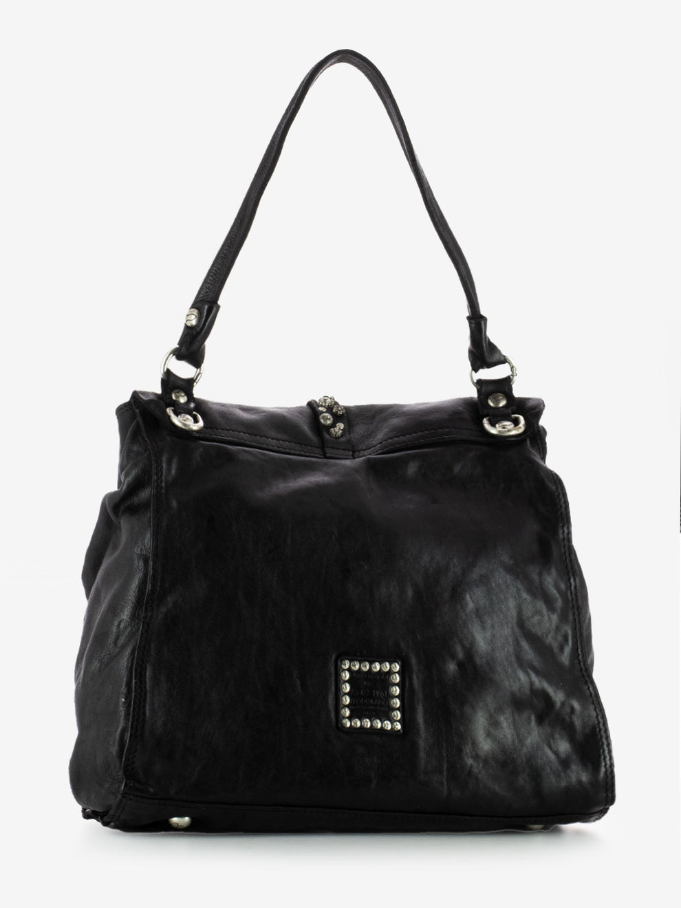 Borsa in pelle Emilia nera