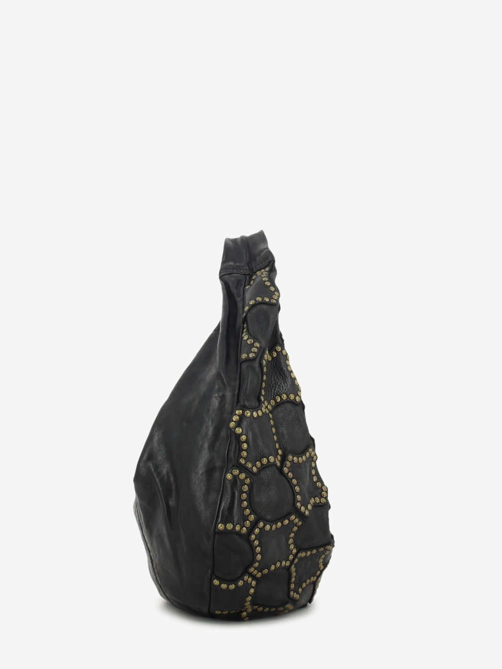 Marisa studded leather bag in black