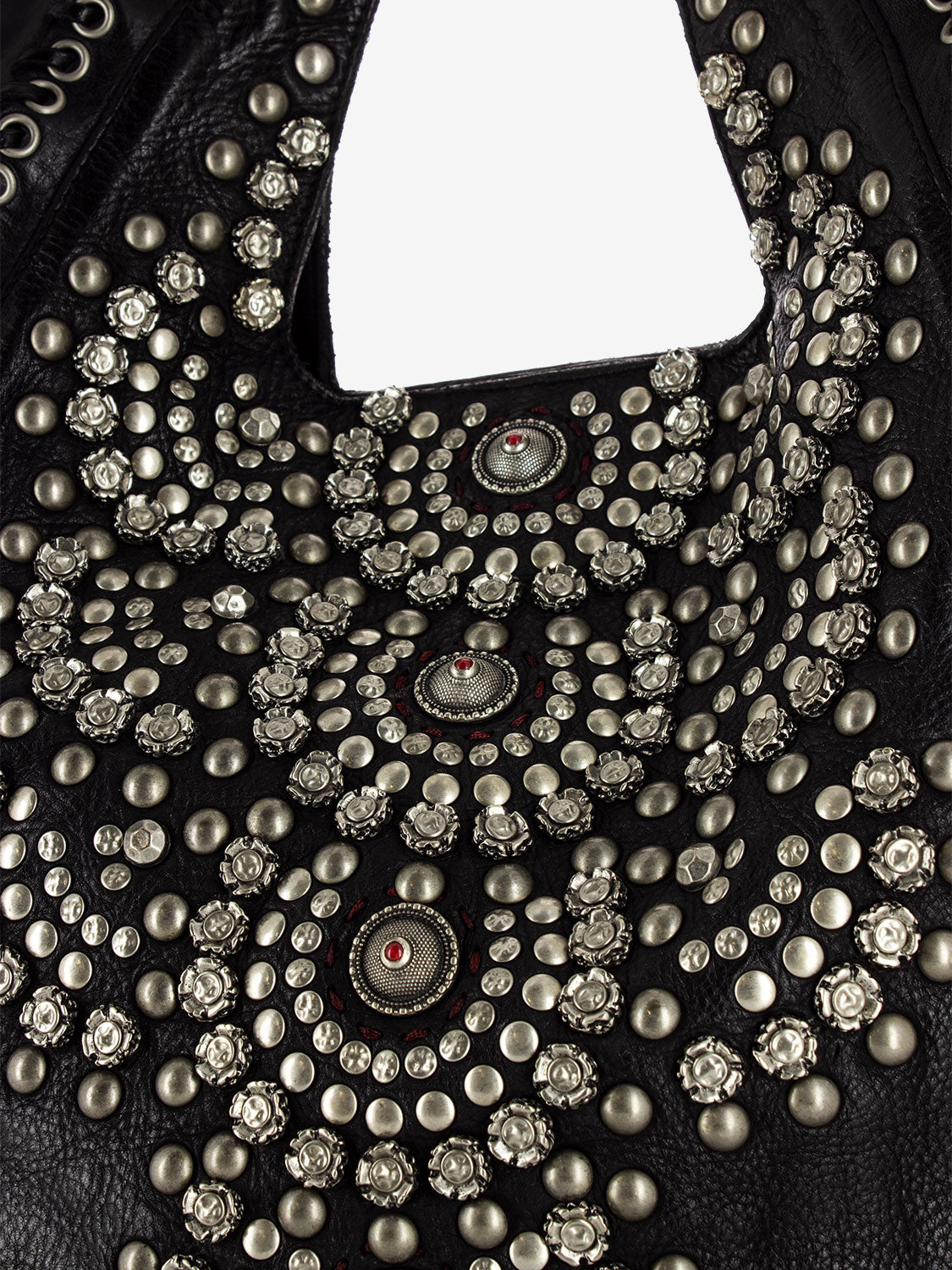 Shopper Camelia in pelle nera