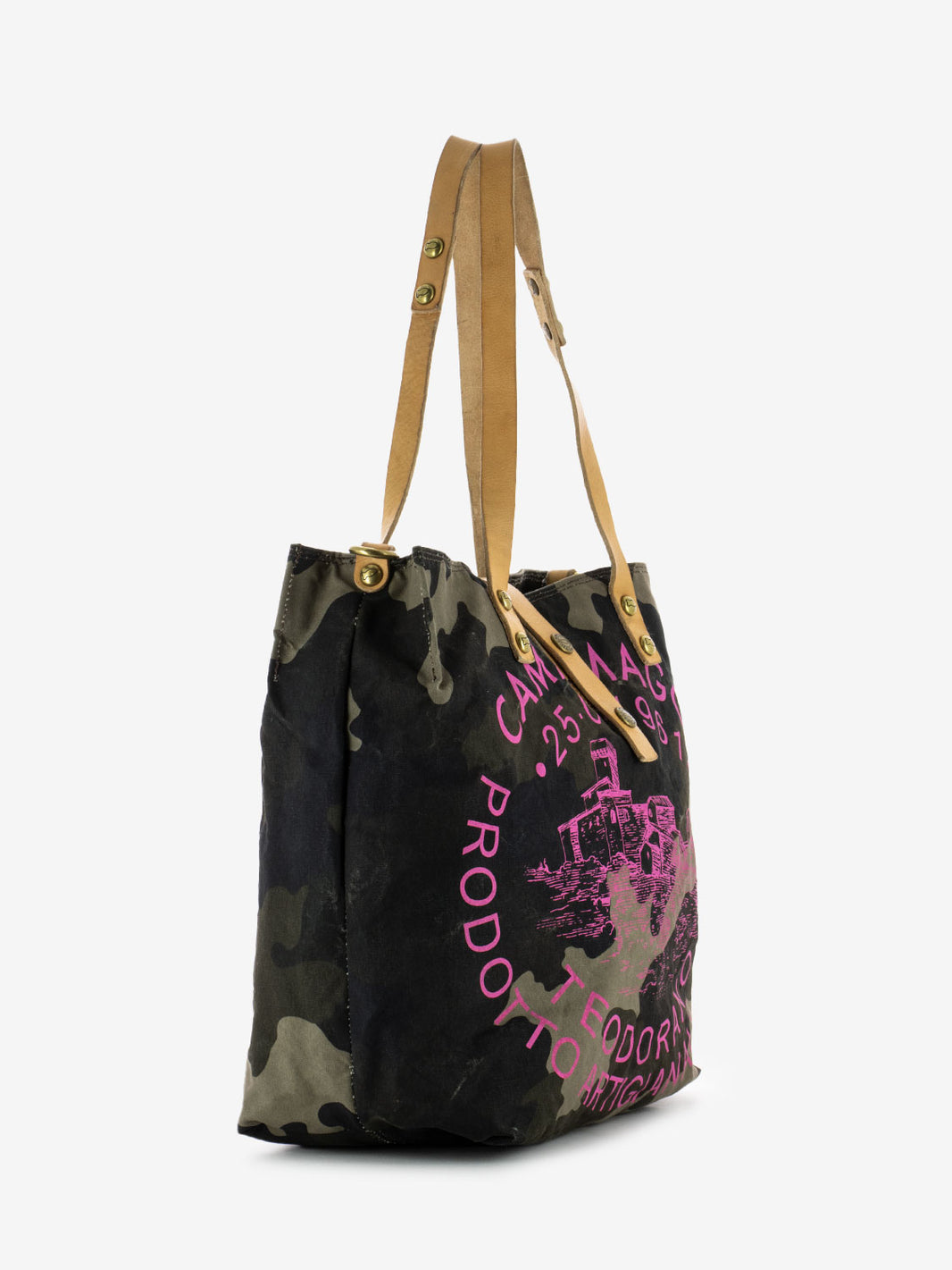 Teodorano shopper in camouflage canvas