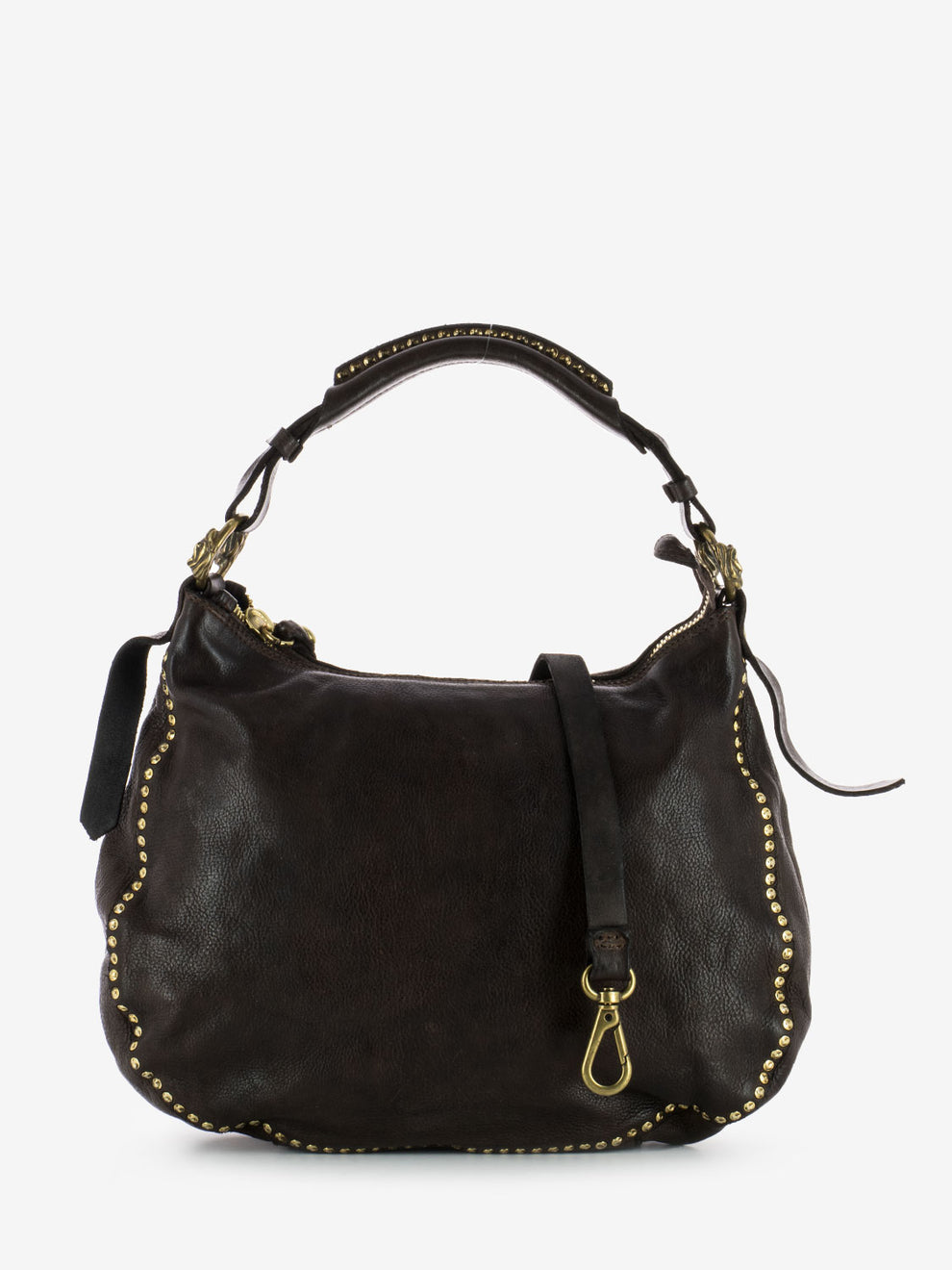 Medium dark brown shoulder bag