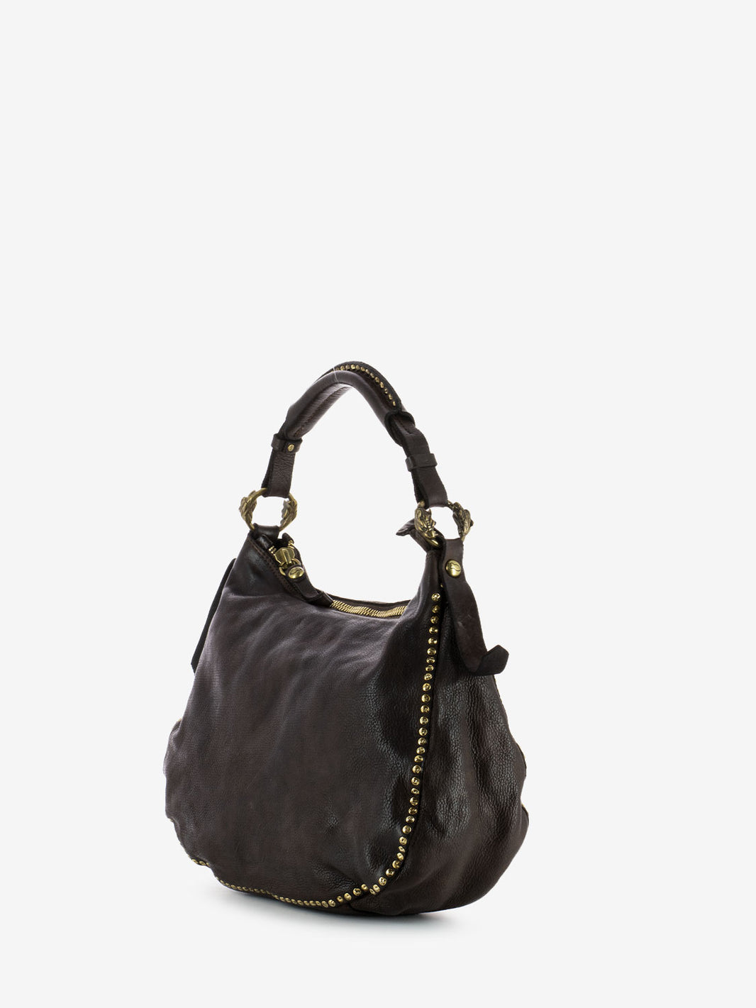 Medium dark brown shoulder bag